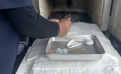 「滋賀県大津市でご家族様にとても懐いていたフクロモモンガちゃんを丁寧にお見送りいたしました」写真